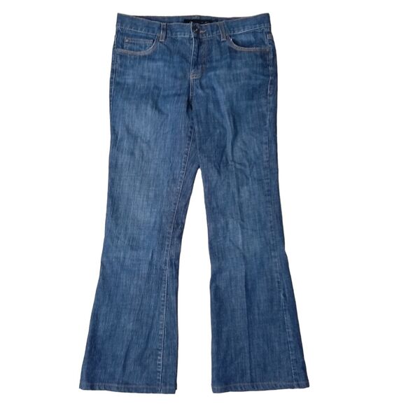 Calvin Klein Jeans, Dark Blue Denim, Bootcut, 29/8 Actual: 33W x 28.5L - Picture 3 of 11